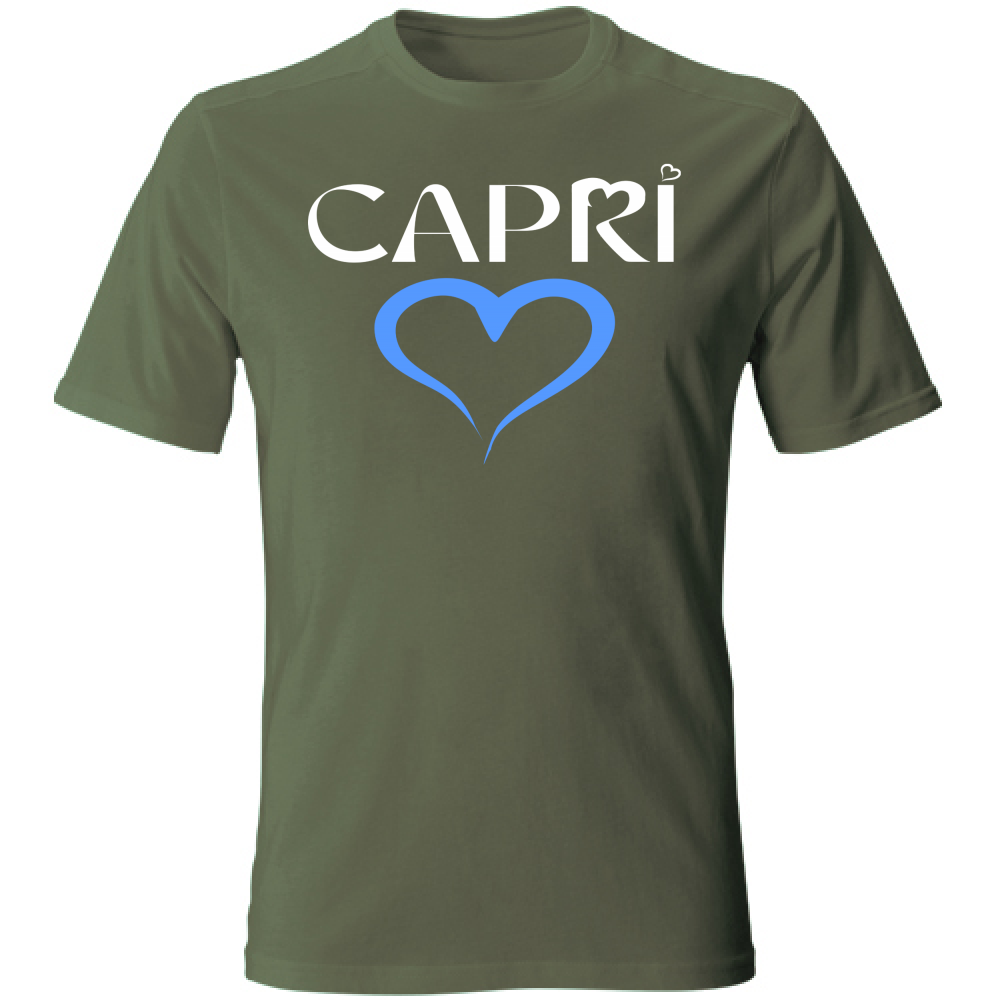 T-Shirt Unisex CAPRI CUORE AZZURRO