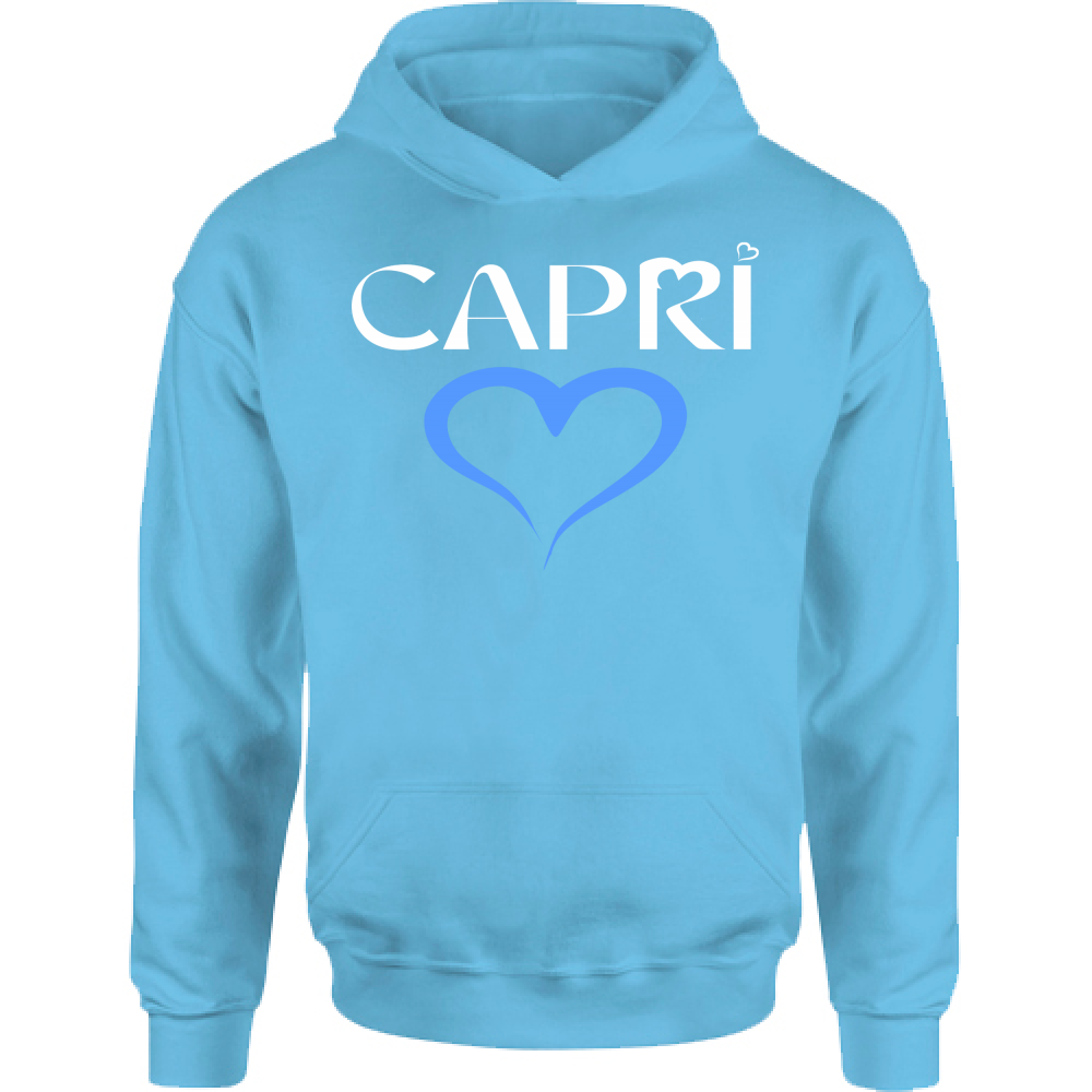 Felpa Bambino con Cappuccio CAPRI CUORE AZZURRO