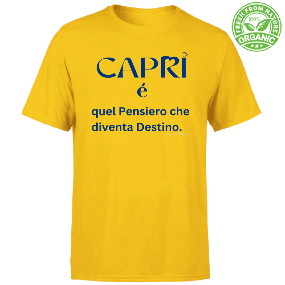 T-Shirt Bambino Organic Capri é quel pensiero che diventa Destino