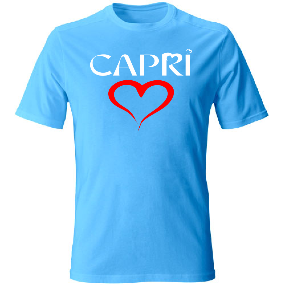 T-Shirt Bambino CUORE CAPRI ROSSO