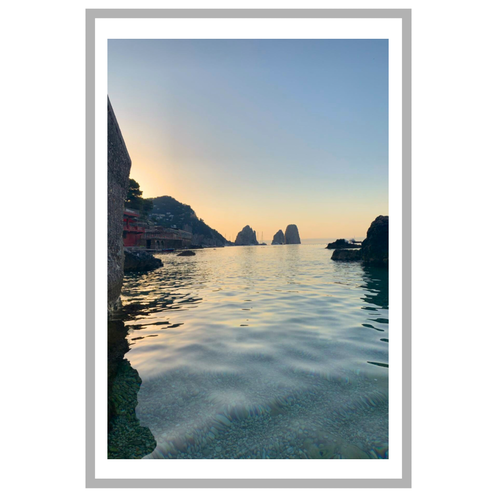 Poster con Cornice 40x60 Faraglioni da Sogno