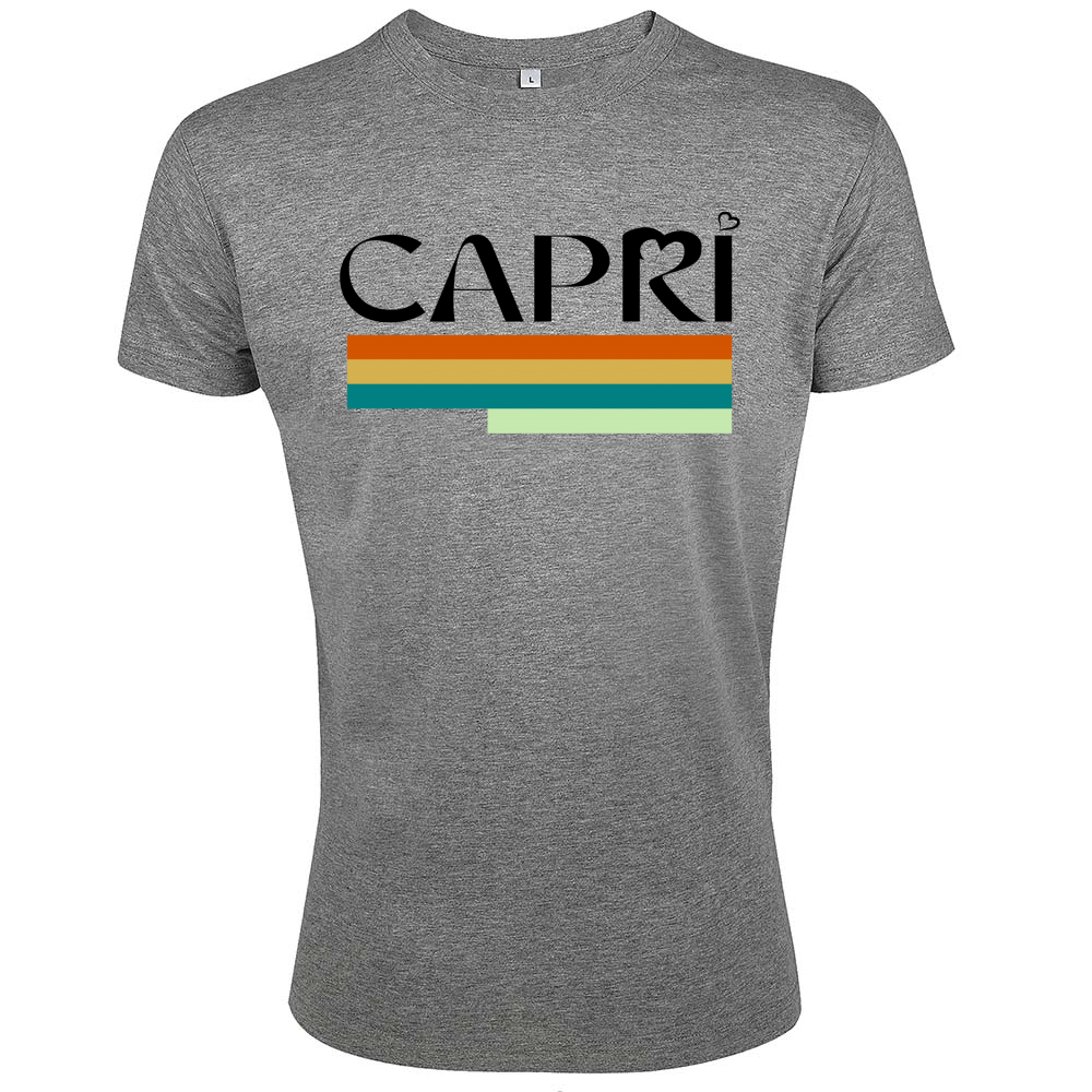 T-Shirt Men Fit CAPRI TECHNICAL COLOR BLACK WRITING