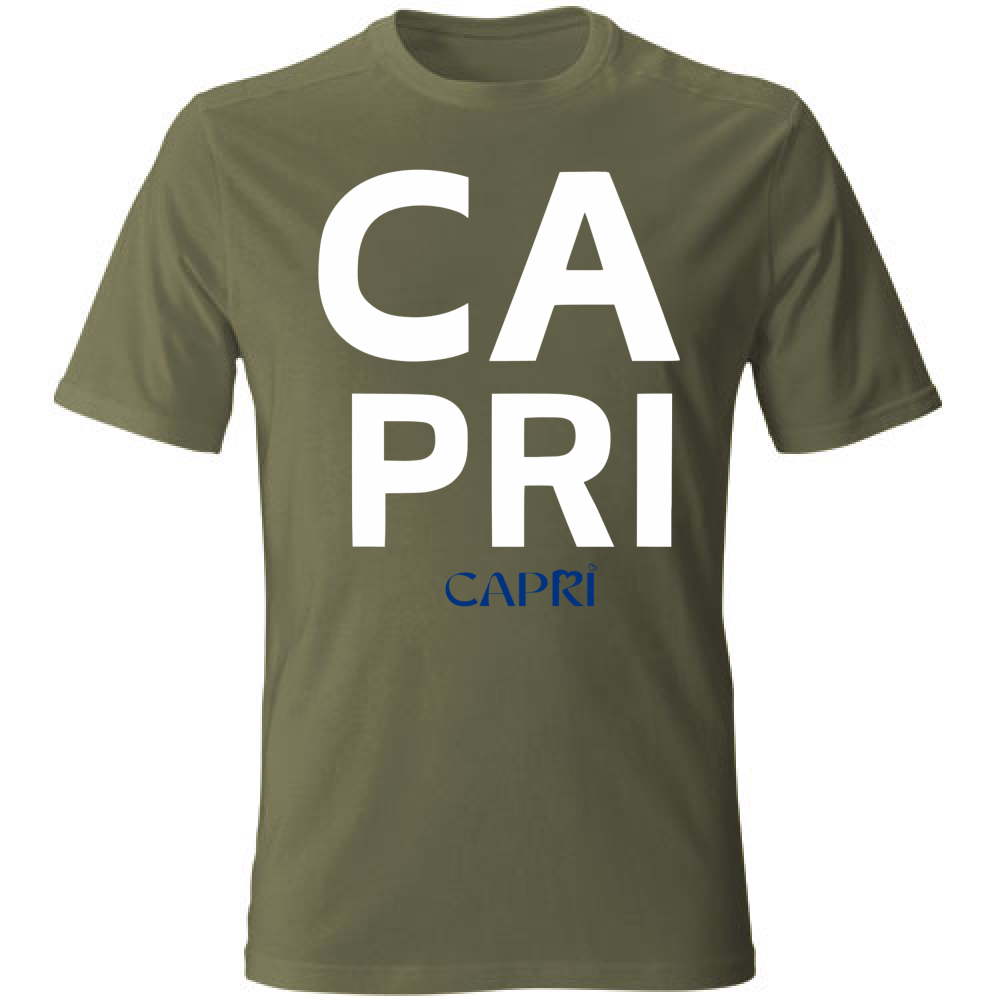 T-Shirt Bambino CAPRI DESIGN SCRITTA BIANCA