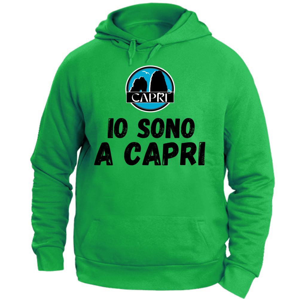 Unisex Hoodie I AM IN CAPRI BLACK WRITING