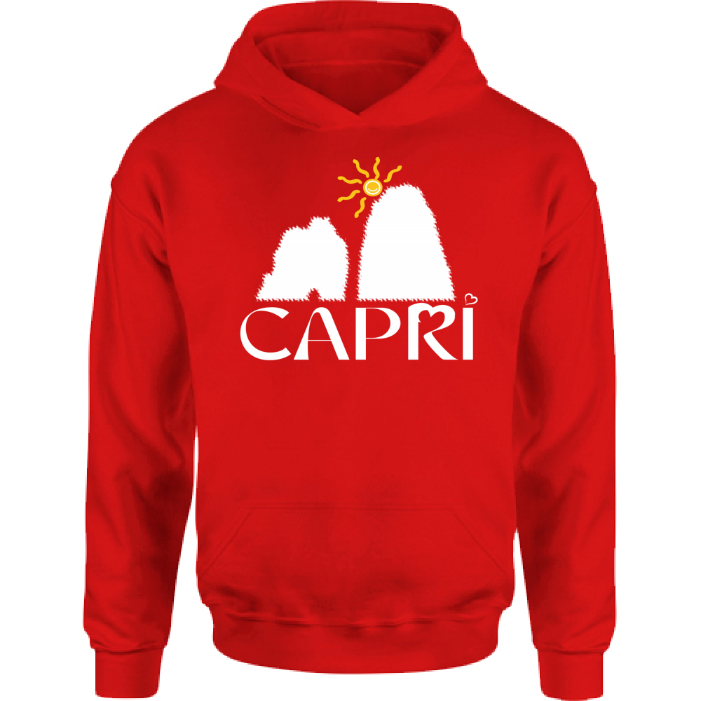Kids Hoodie CAPRI HAPPY FARAGLIONI WHITE