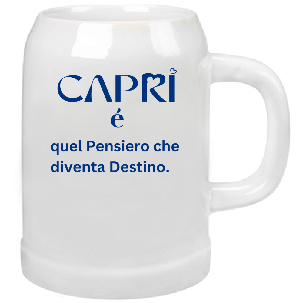 Capri Beer Mug is that thought that becomes Destiny