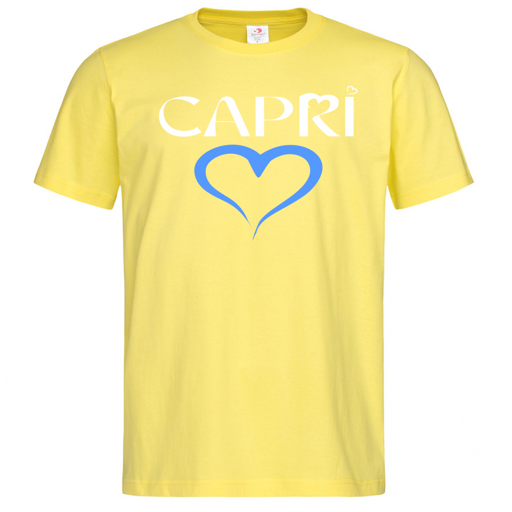 T-Shirt Men Premium CAPRI CUORE AZZURRO