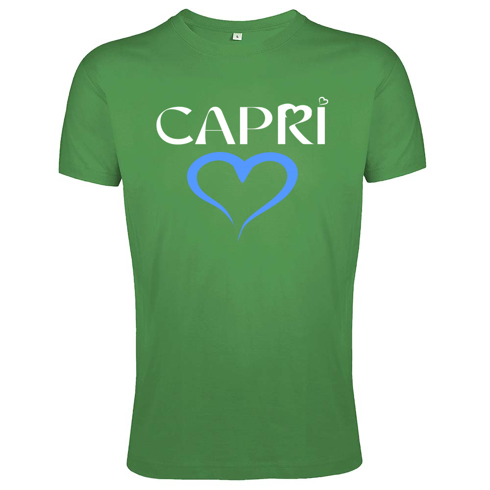T-Shirt Men Fit CAPRI CUORE AZZURRO
