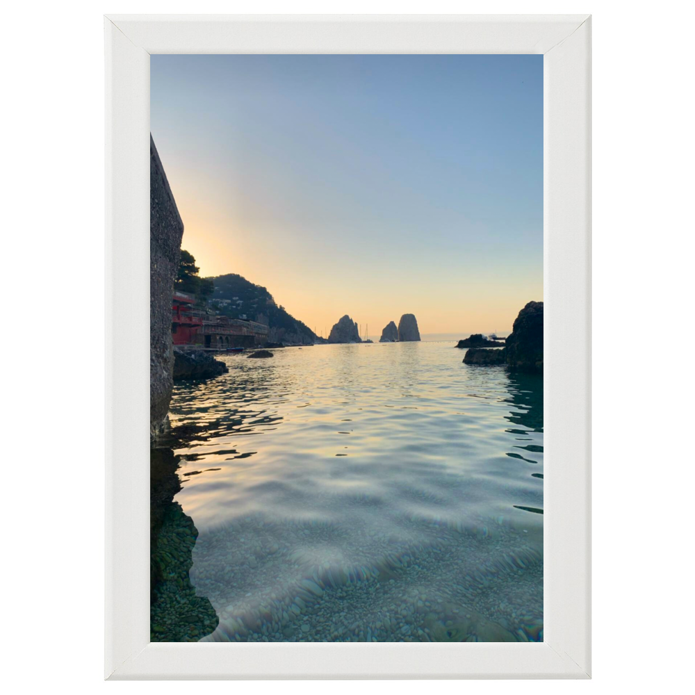 Poster con Cornice 40x60 Faraglioni da Sogno