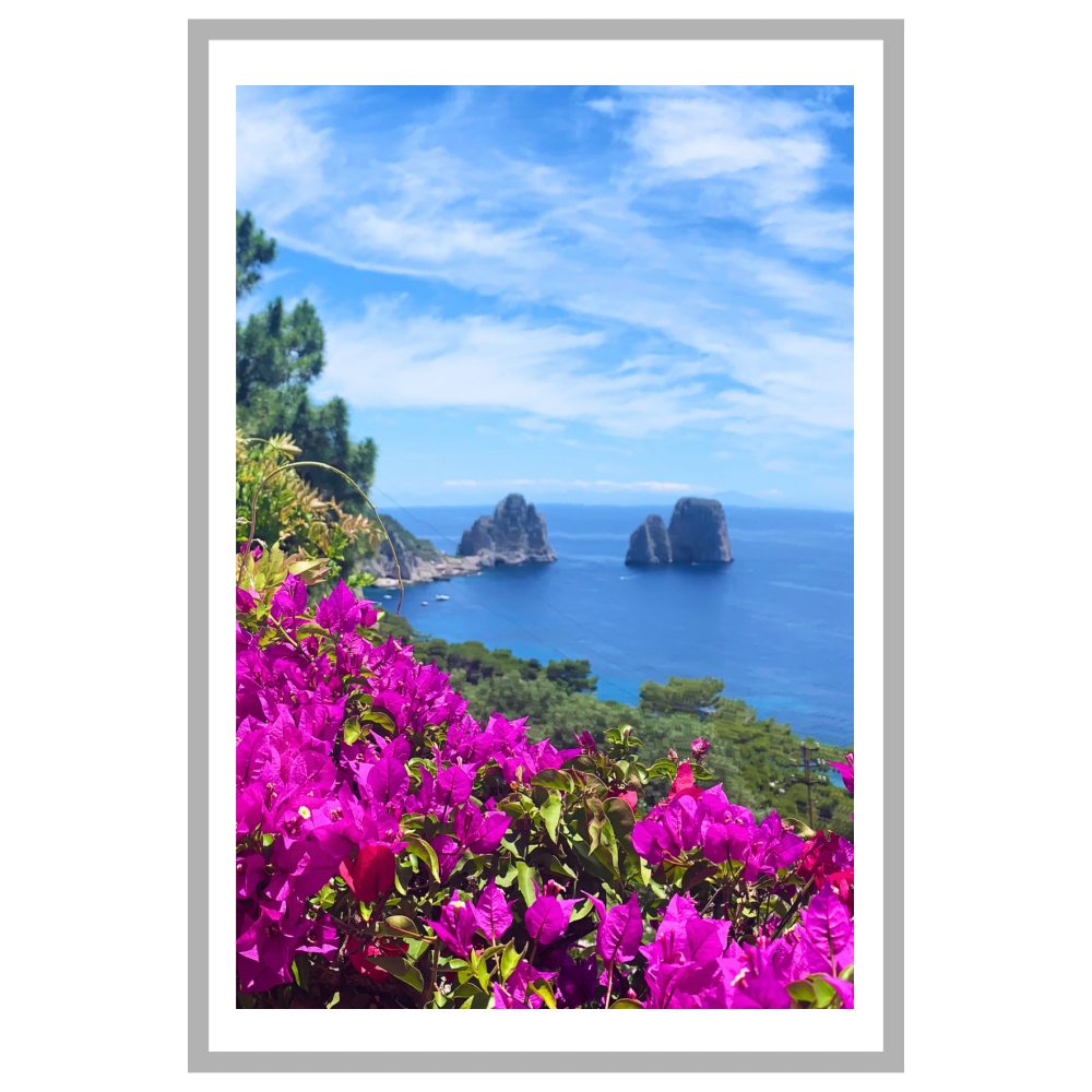 Poster con Cornice 40x60 Capri Sogno Mediterraneo cornice lunghi