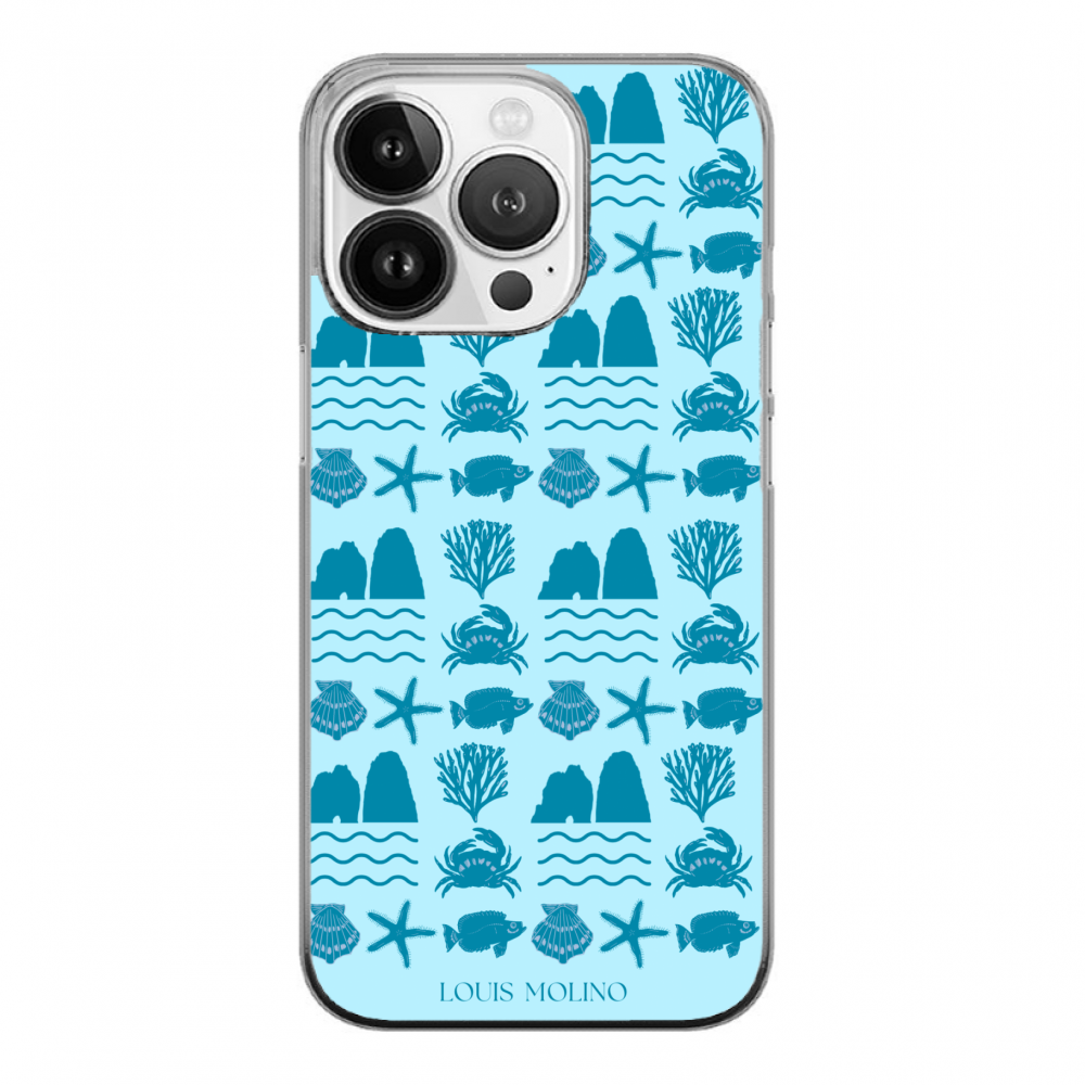 Rubber Cover iPhone 15 FARAGLIONI SEA SPECIES CAPRI