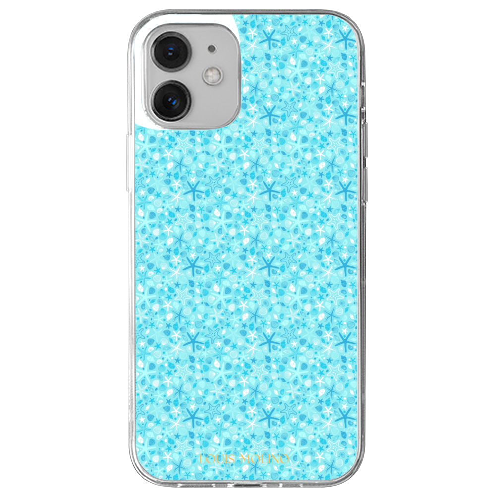 Rubber Cover iPhone 12 CRYSTALLINE CAPRI