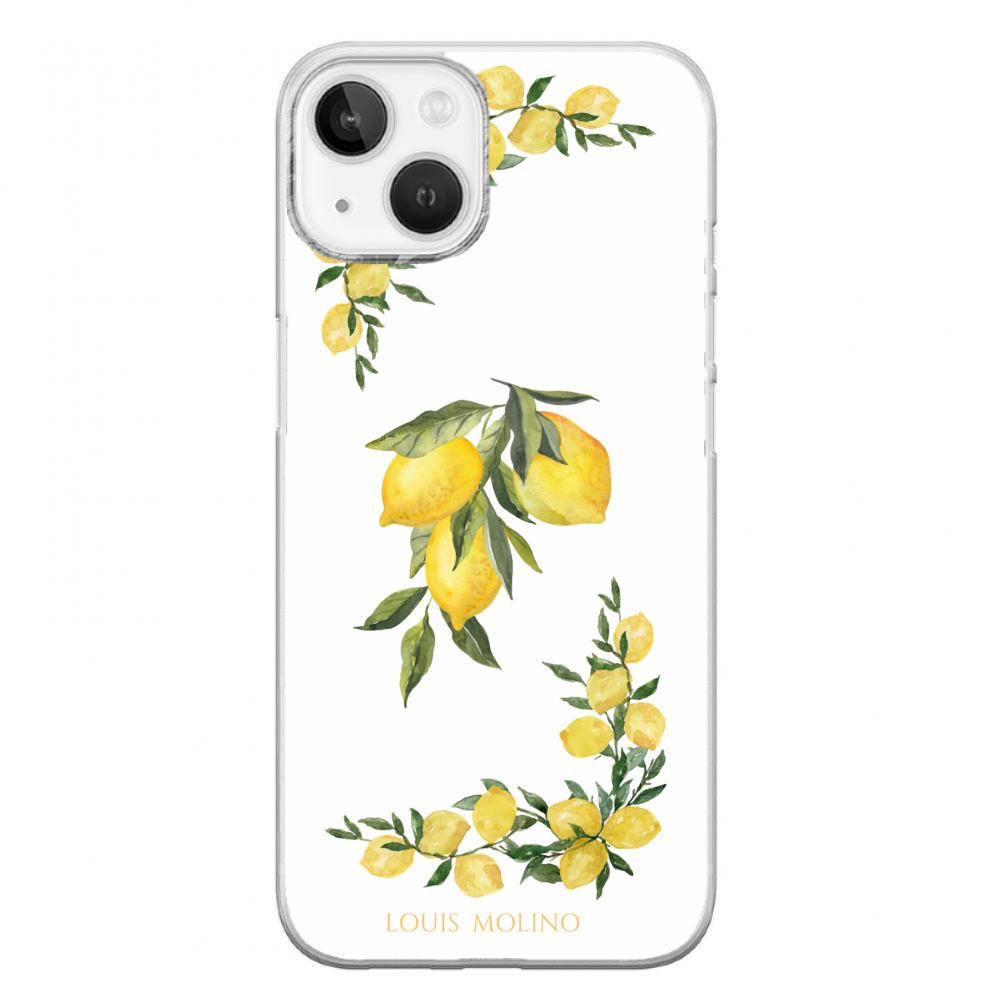 Cover Gomma iPhone 14 Plus LEMON PAINT CAPRI