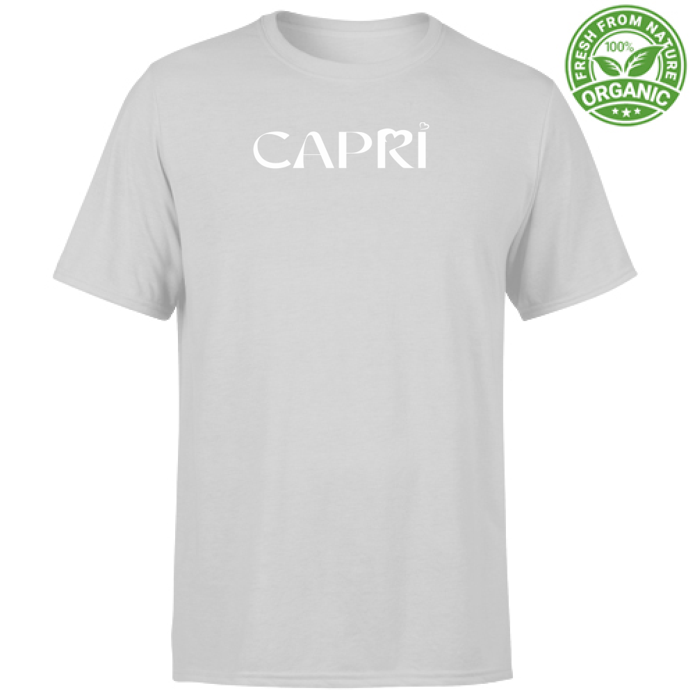 T-Shirt Unisex Organic CAPRI MINIMAL WHITE WRITING