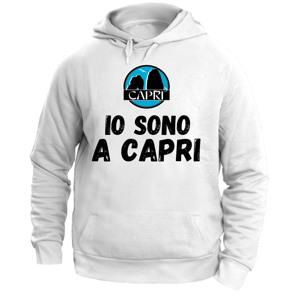 Unisex Hoodie I AM IN CAPRI BLACK WRITING