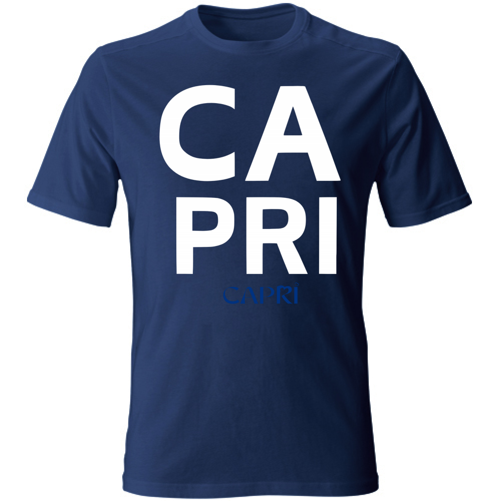 T-Shirt Bambino CAPRI DESIGN SCRITTA BIANCA