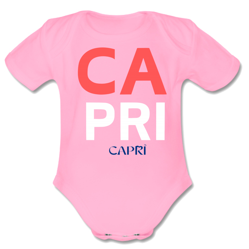 Body Bambino CAPRI DESIGN SCRITTA ROSSA