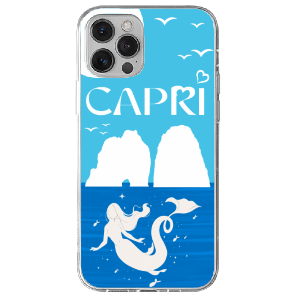 Cover Gomma iPhone 13 Pro Max Sirene Capri