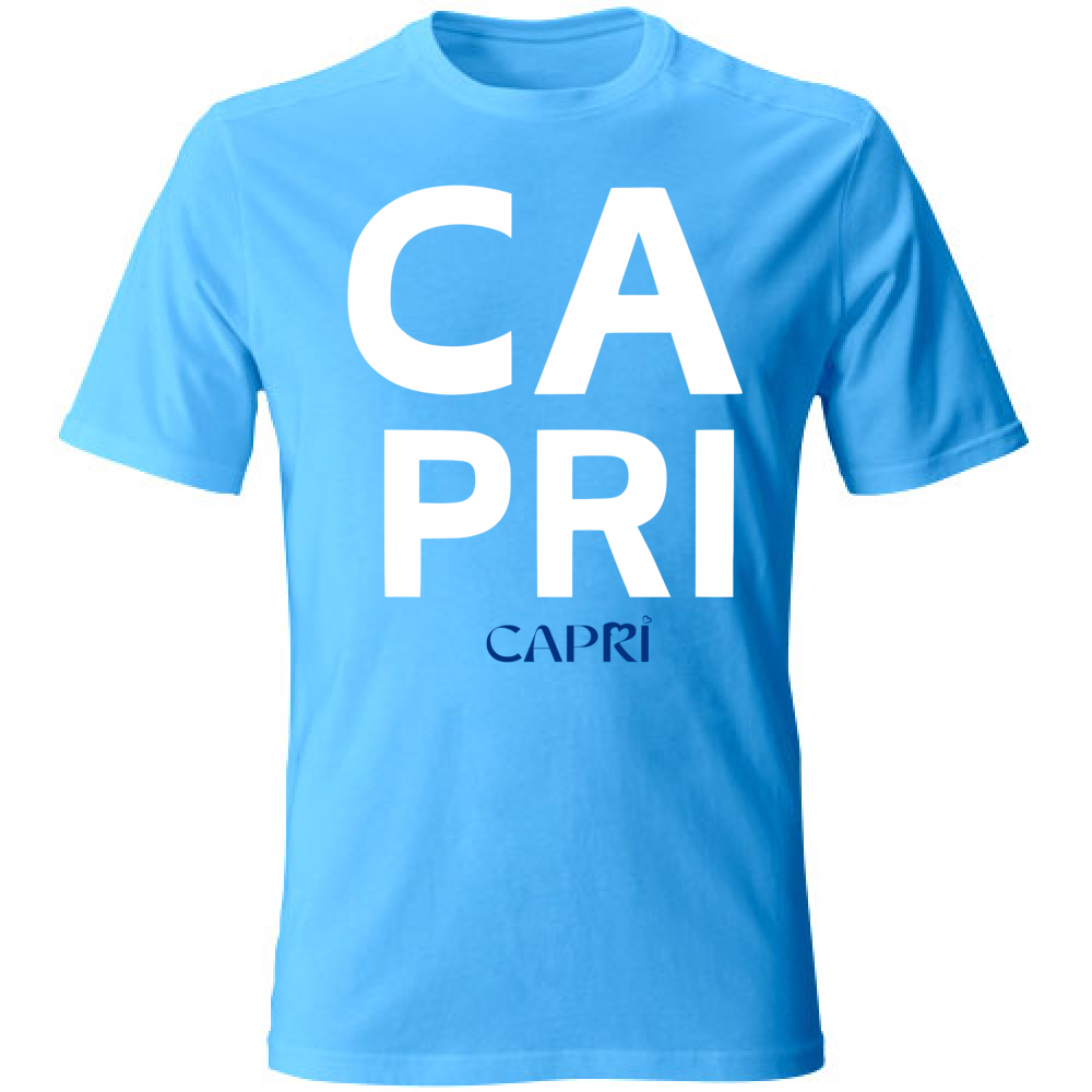 T-Shirt Bambino CAPRI DESIGN SCRITTA BIANCA