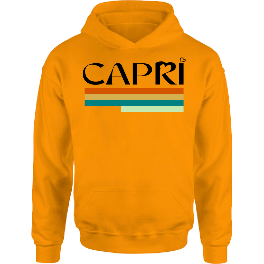 Kids Hoodie CAPRI TECHNICOLOR BLACK WRITING