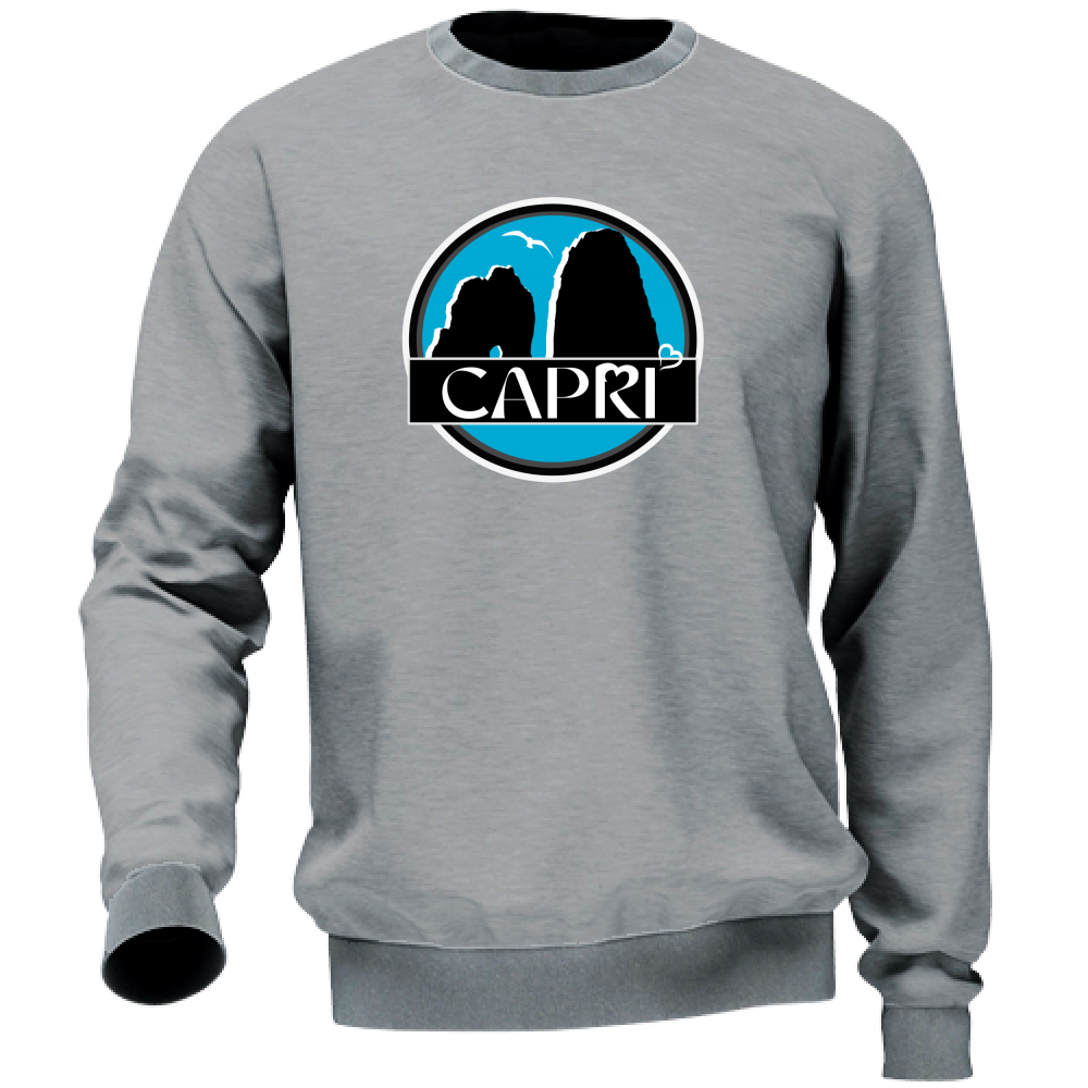 Felpa Unisex CAPRI CERCHIO MAGICO CON  FARAGLIONI