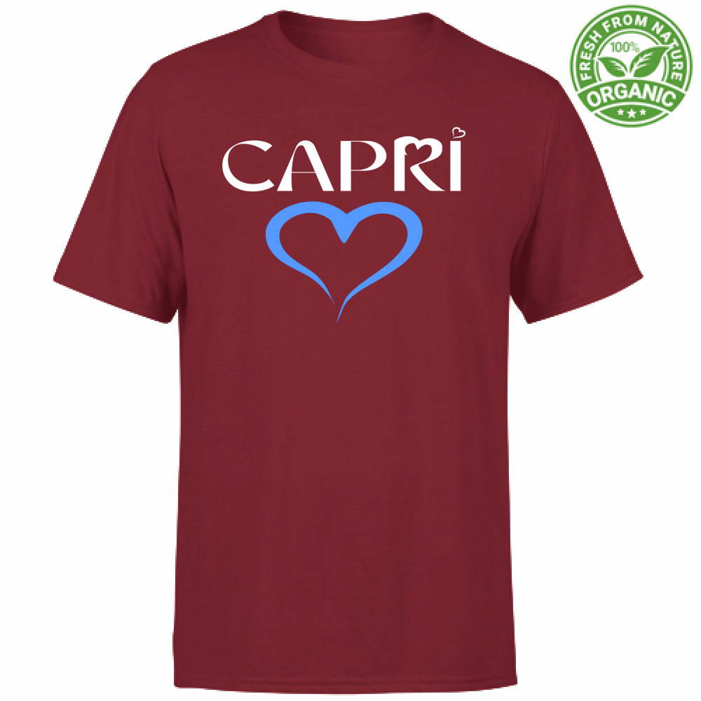 Unisex Organic T-Shirt CAPRI BLUE HEART