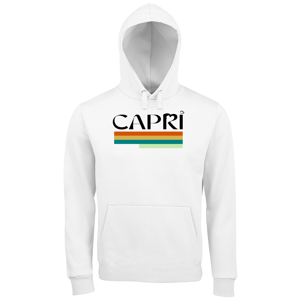 Hoodie Premium Men CAPRI TECNICOLOR SCRITTA NERA