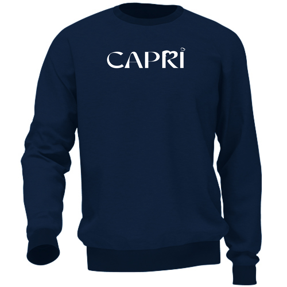 Unisex Sweatshirt CAPRI MINIMAL WHITE WRITING