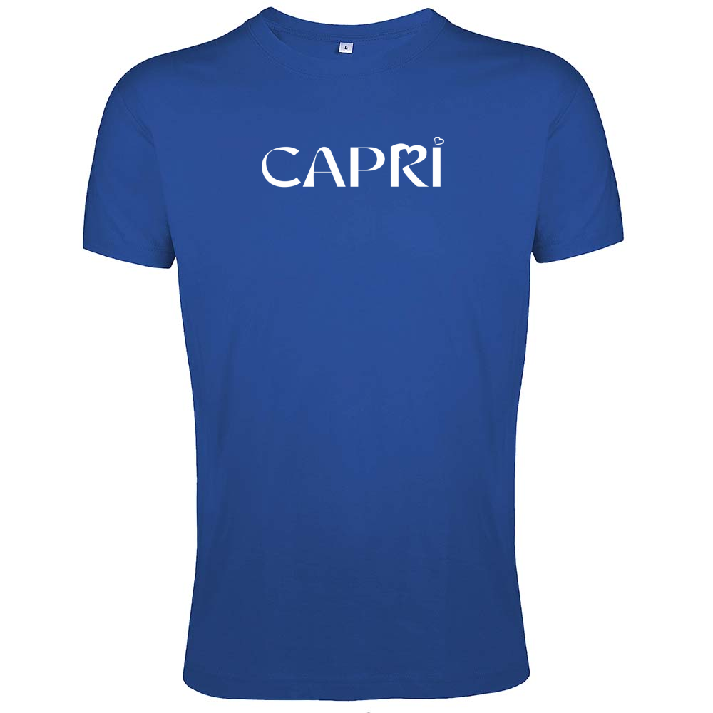 T-Shirt Men Fit CAPRI MINIMAL WHITE WRITING
