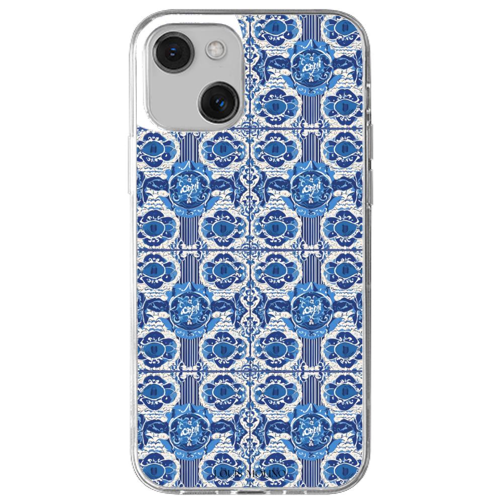 Rubber Cover iPhone 13 BLUE CAPRI MEMORIES