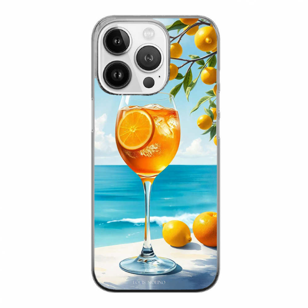 Cover Gomma iPhone 14 Pro Spritz Lemon Capri