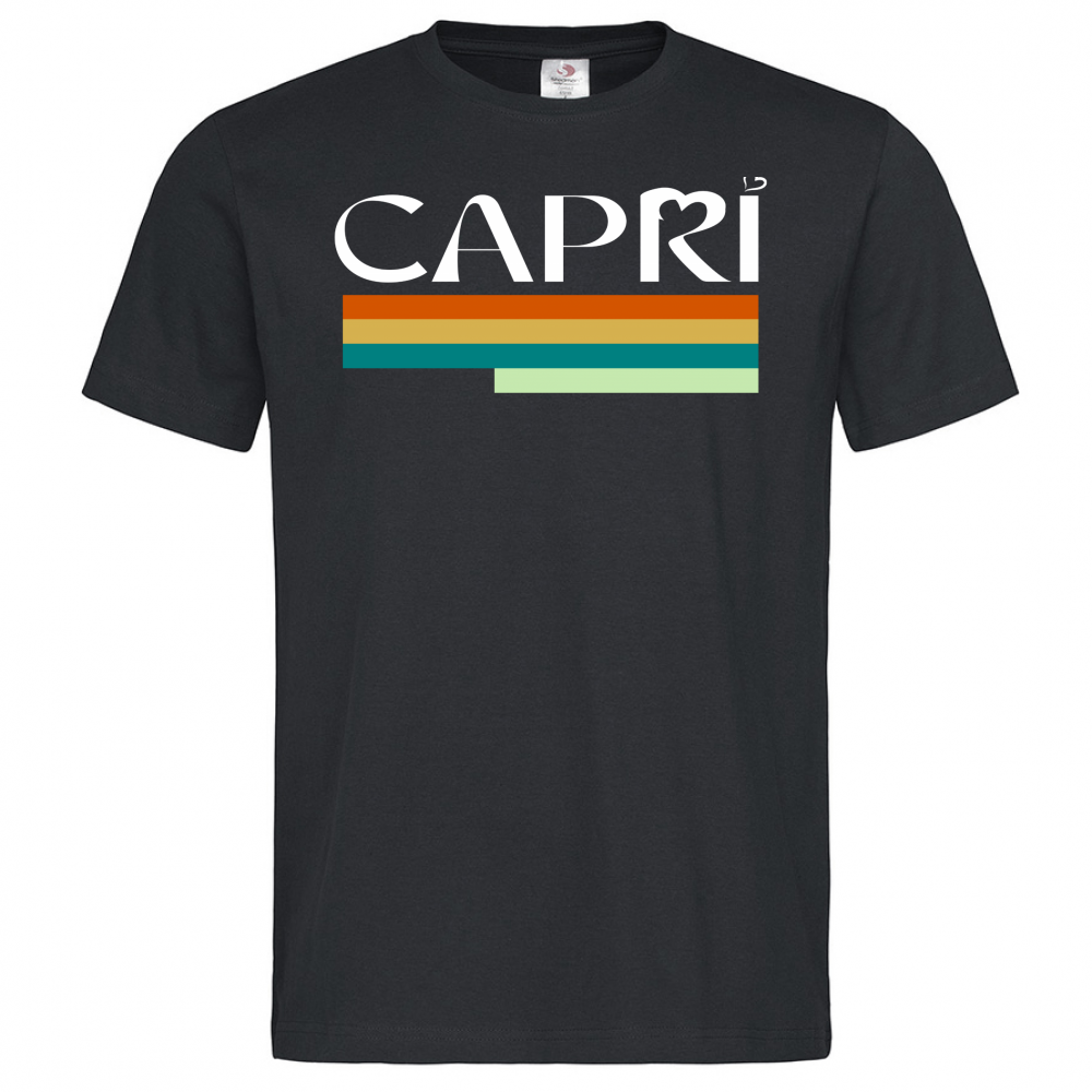 T-Shirt Men Premium CAPRI TECNICOLOR SCRITTA BIANCA