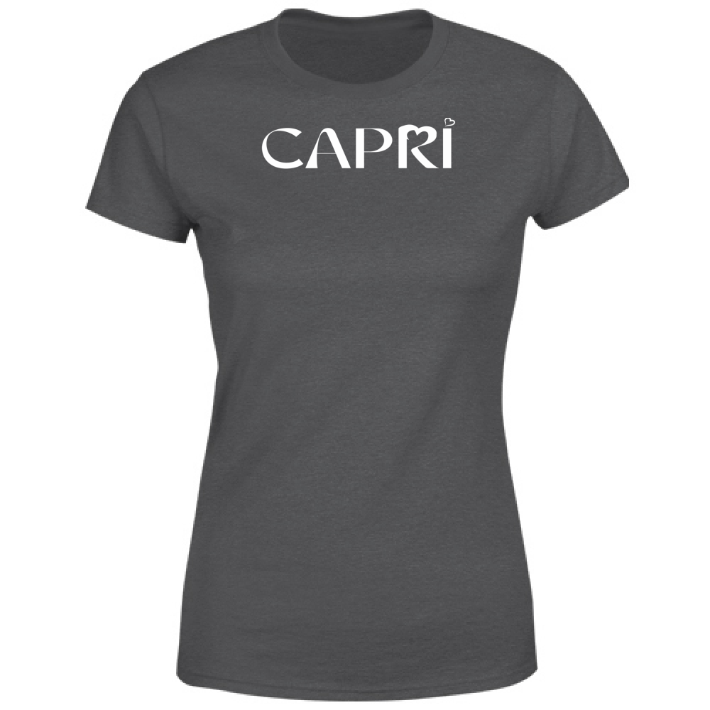 Women's T-Shirt CAPRI MINIMAL WHITE WRITING