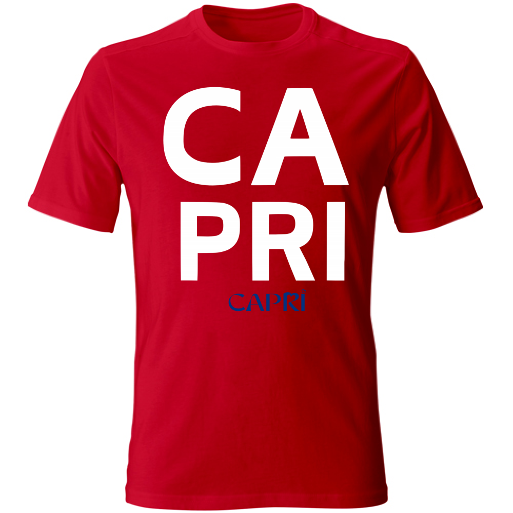T-Shirt Bambino CAPRI DESIGN SCRITTA BIANCA