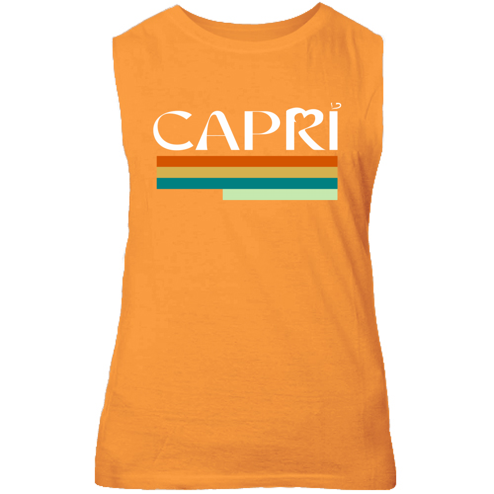 Canotta Unisex CAPRI TECNICOLOR SCRITTA BIANCA