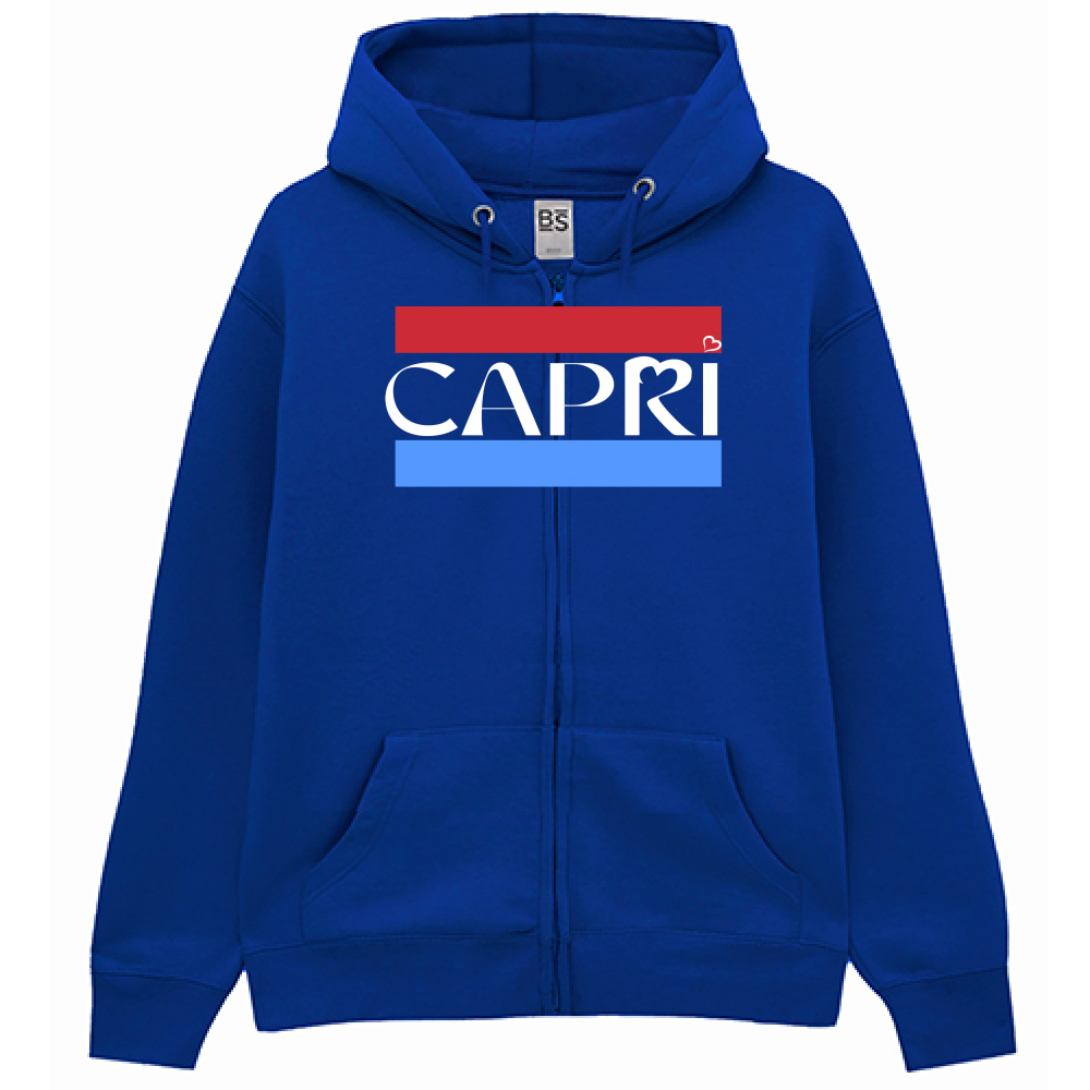 Premium Hoodie Zip CAPRI BAND RED BLUE WHITE