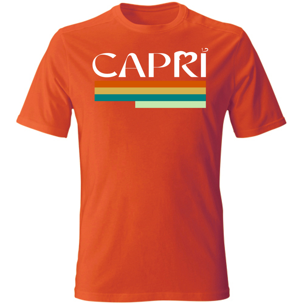T-Shirt Unisex CAPRI TECNICOLOR SCRITTA BIANCA