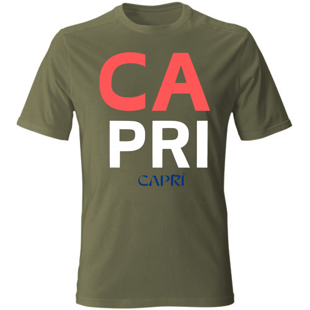 T-Shirt Bambino CAPRI DESIGN SCRITTA ROSSA