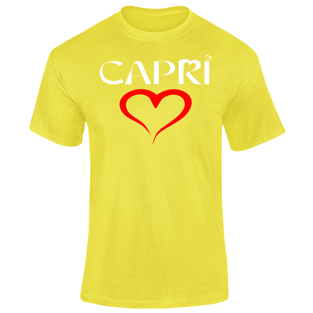 T-Shirt Unisex Dry Sport HEART CAPRI RED