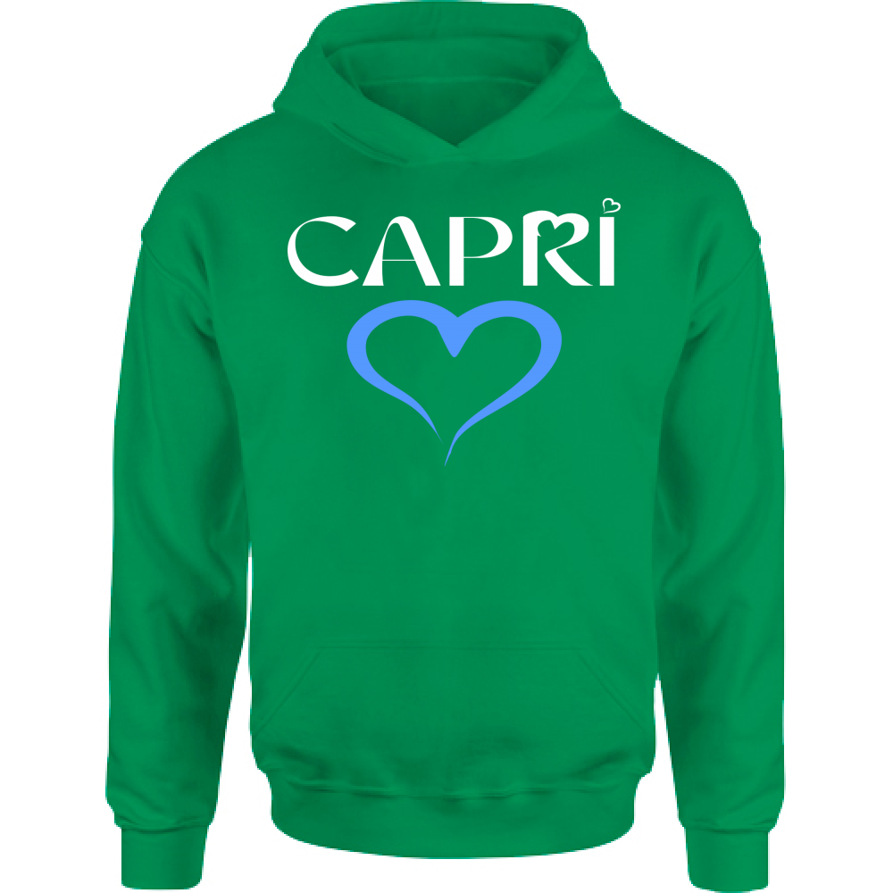 Felpa Bambino con Cappuccio CAPRI CUORE AZZURRO