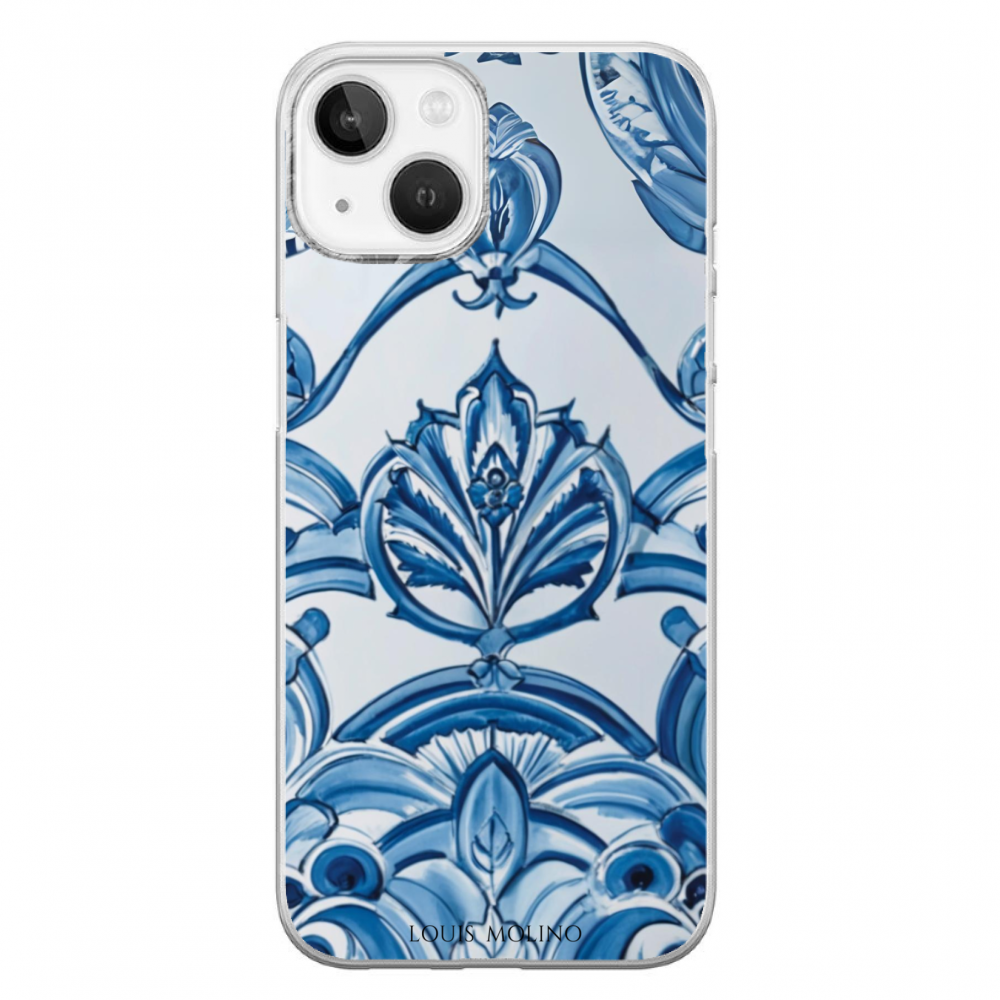 Cover Gomma iPhone 14 Plus BLUE WEAVING CAPRI