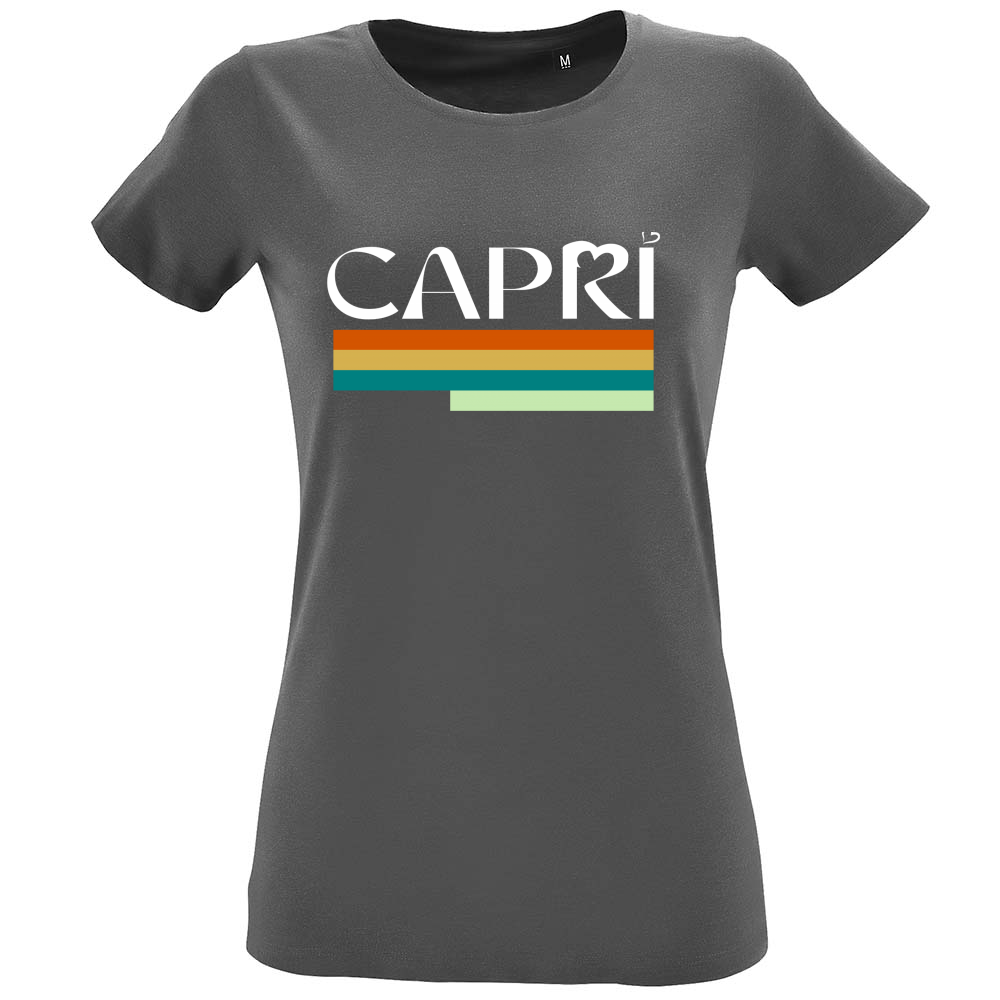 T-Shirt Women Fit CAPRI TECHNICAL COLOR WHITE WRITING