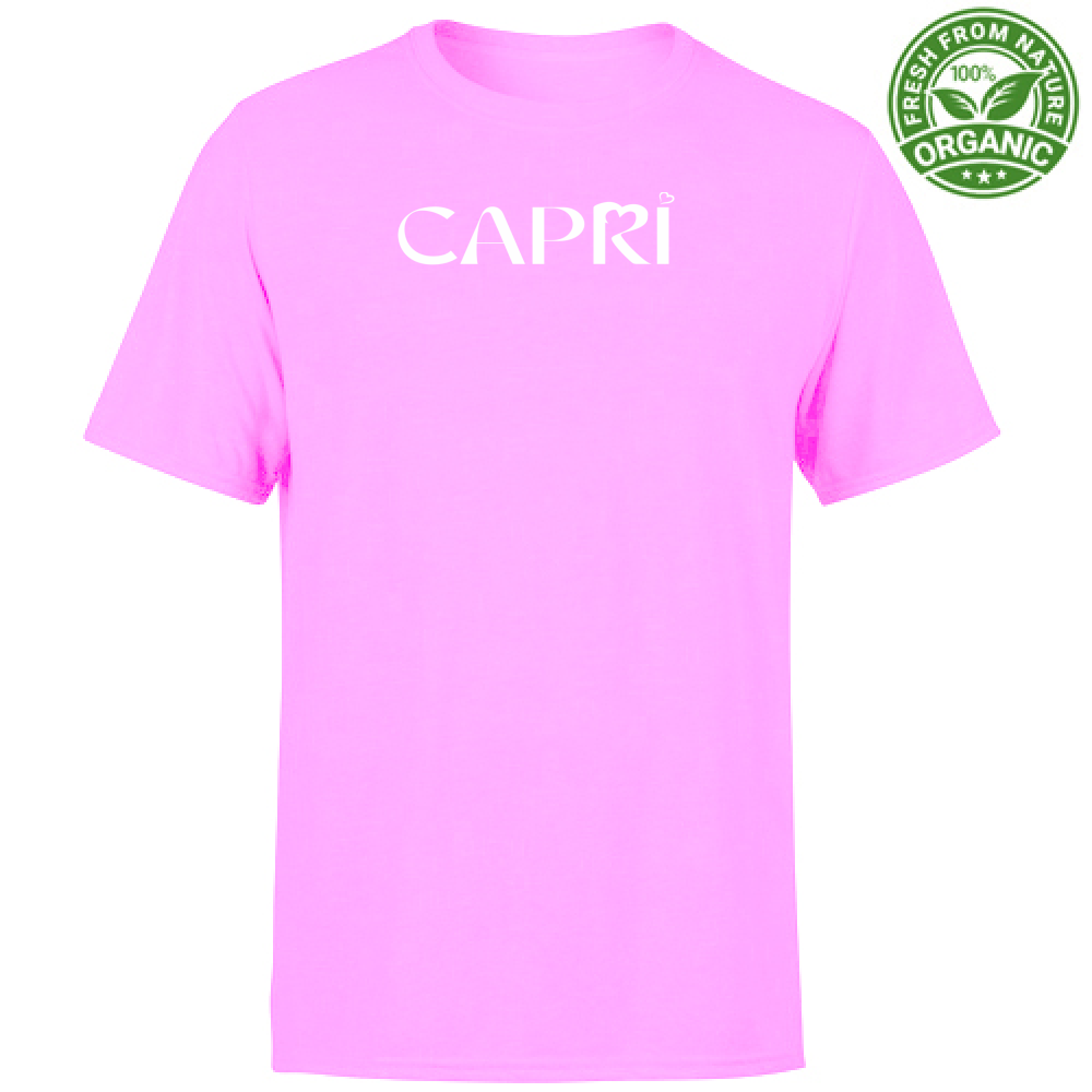 T-Shirt Unisex Organic CAPRI MINIMAL WHITE WRITING