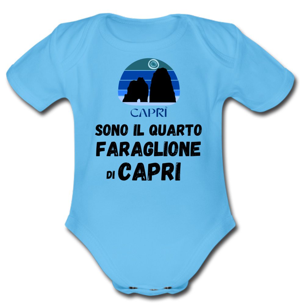 Body Bambino SONO IL QUARTO FARAGLIONE DI CAPRI SCRITTA NERA