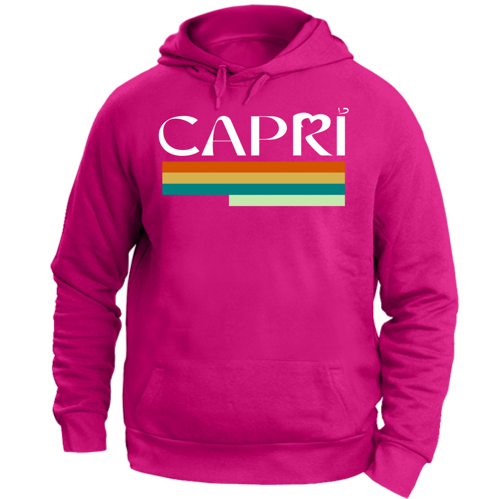 Unisex Hoodie CAPRI TECHNICOLOR WHITE WRITING