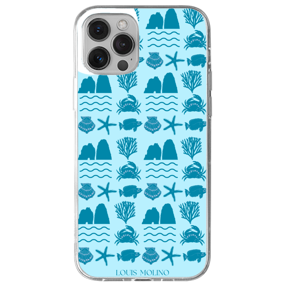 Rubber Cover iPhone 13 FARAGLIONI SEA SPECIES CAPRI