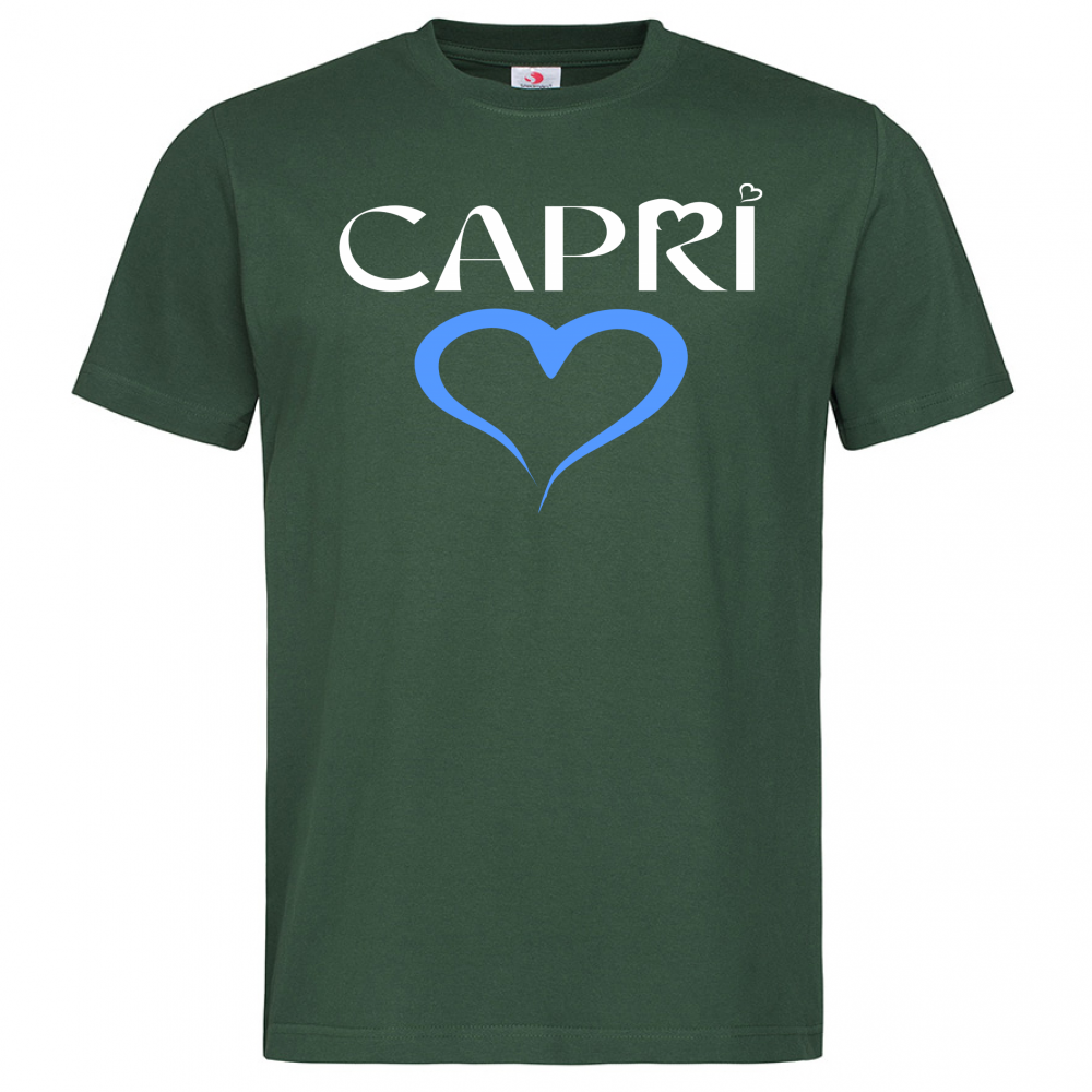 T-Shirt Men Premium CAPRI CUORE AZZURRO