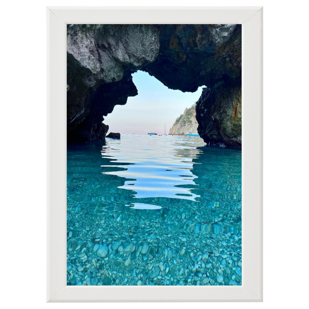 Poster con Cornice 40x60 Capri Emozioni Blu