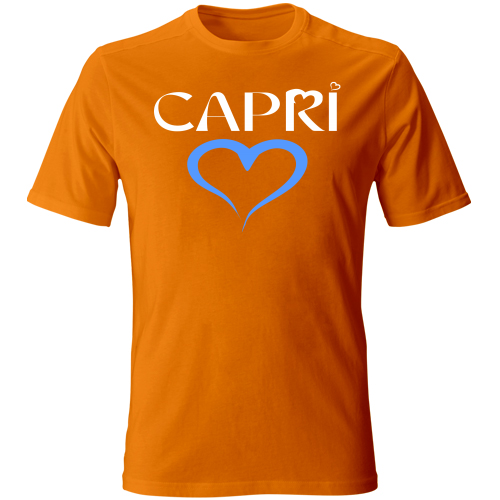T-Shirt Unisex CAPRI CUORE AZZURRO
