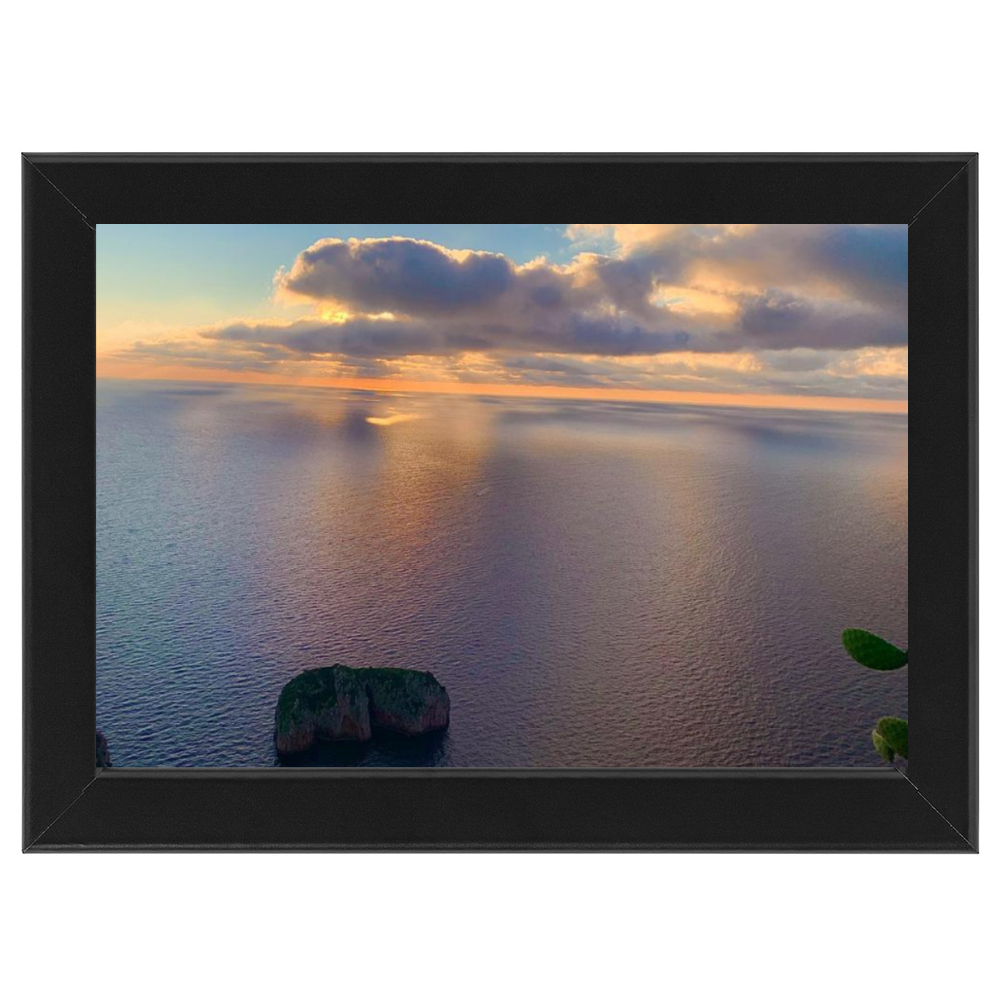 Poster con Cornice 60x40 Capri Alba Monacone